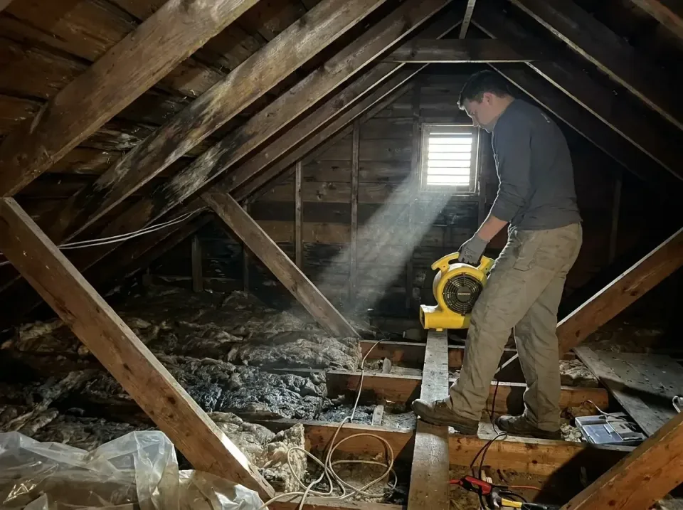 attic-water-damage-drying-proc-007 — frequently asked questions, Emergency Water Extraction & 24/7 Flood Response in Riviera…